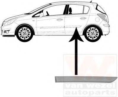 OPEL 5172443 Облицювання / захисна накладка, двері