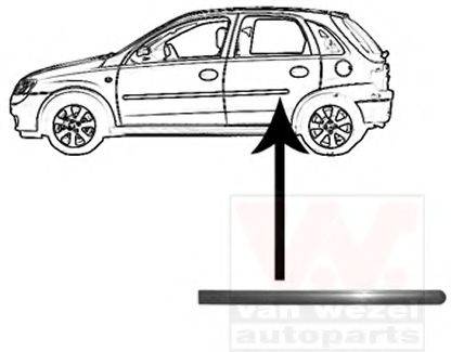 OPEL 5171010 Облицювання / захисна накладка, двері
