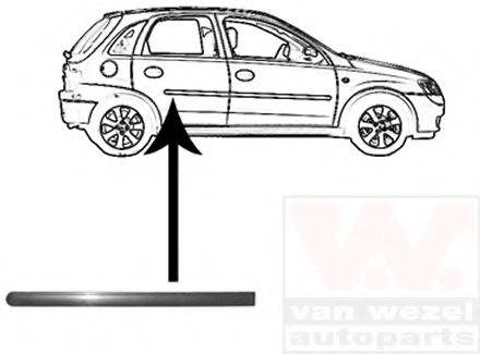 OPEL 5171011 Облицювання / захисна накладка, двері