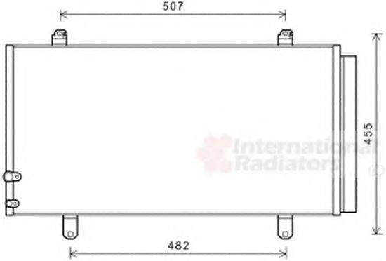 TOYOTA 88460-06230 Конденсатор, кондиціонер