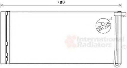PORSCHE 97057311100 Конденсатор, кондиціонер