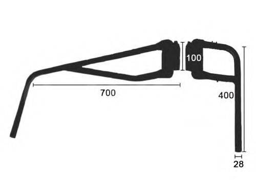 ALKAR 9402003 Кронштейн, зовнішнє дзеркало