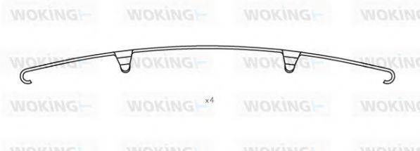 WOKING 8511.00 Комплектуючі, колодки дискового гальма