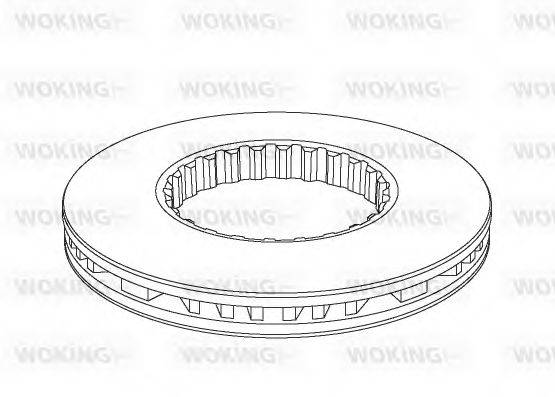 WOKING 55351V гальмівний диск