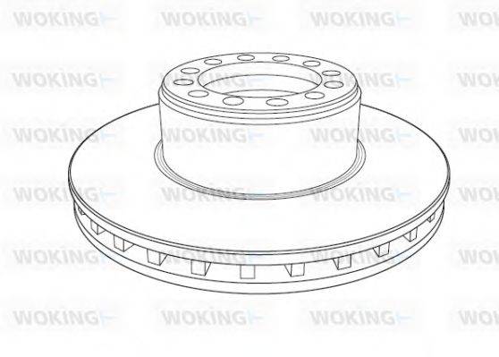 WOKING 1186.20 гальмівний диск