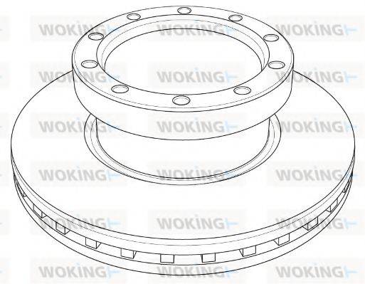 WOKING 1213.20 гальмівний диск