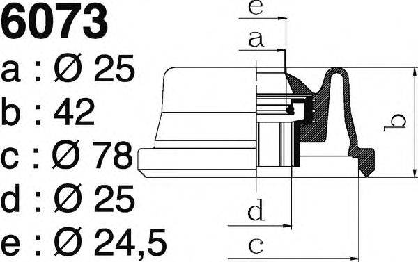 DEPA 4354392 Комплект пильника, приводний вал