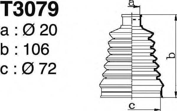 CITROEN/PEUGEOT 329308 Комплект пильника, приводний вал
