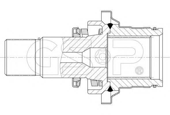 FORD 02N409345 Приводний вал