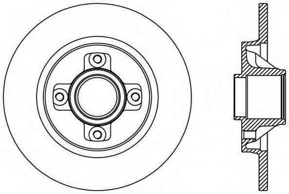 MAGNETI MARELLI DF1057 гальмівний диск