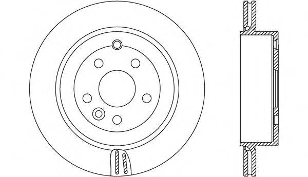 MAGNETI MARELLI DF1007 гальмівний диск