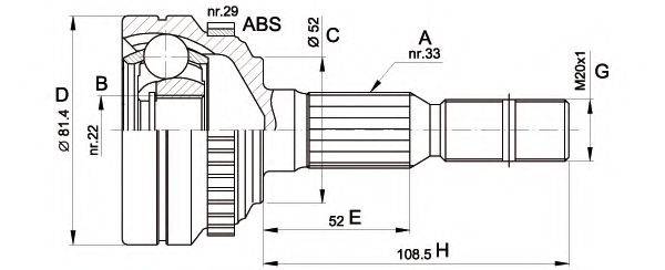 OPEN PARTS CVJ5432.10
