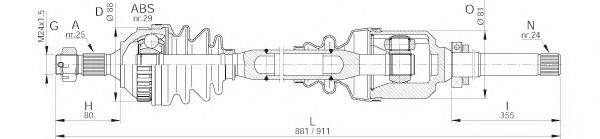 OPEN PARTS DRS6168.00