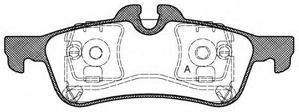 OPEN PARTS 23716 Комплект гальмівних колодок, дискове гальмо