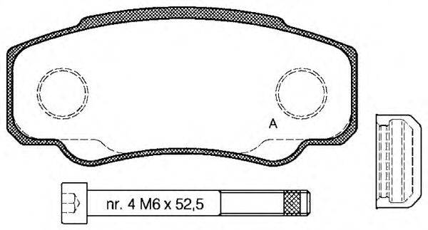 OPEN PARTS 23921 Комплект гальмівних колодок, дискове гальмо