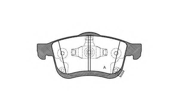 OPEN PARTS 25907 Комплект гальмівних колодок, дискове гальмо