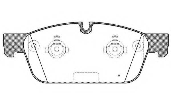 OPEN PARTS 25532 Комплект гальмівних колодок, дискове гальмо