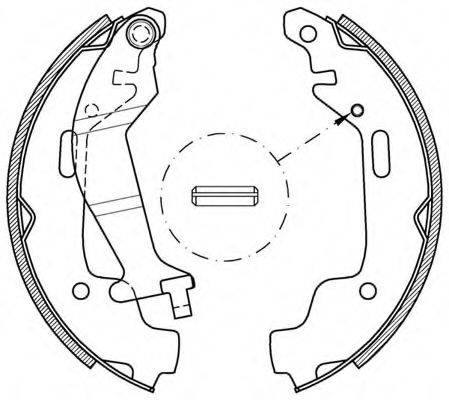 OPEN PARTS BSA207400 Комплект гальмівних колодок