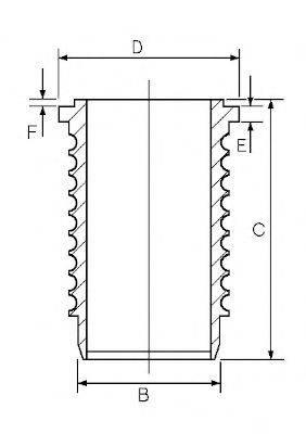 GOETZE ENGINE 1467001000 Гільза циліндра