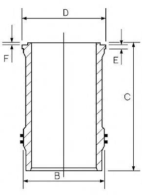 GOETZE ENGINE 1437499000 Гільза циліндра