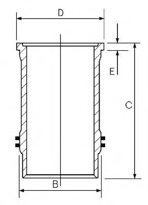 GOETZE ENGINE 1560002000 Гільза циліндра