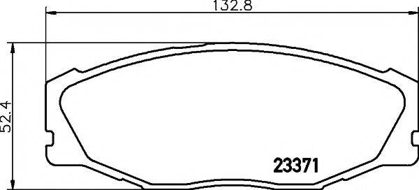 TOYOTA 0449130200 Комплект гальмівних колодок, дискове гальмо