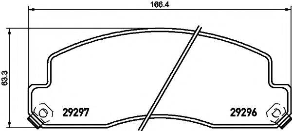 TOYOTA 0446537030 Комплект гальмівних колодок, дискове гальмо