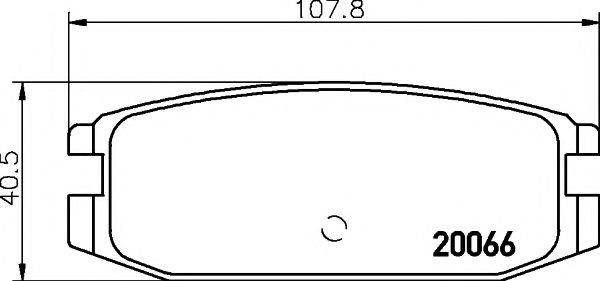 NISSHINBO PF-3152 Комплект гальмівних колодок, дискове гальмо