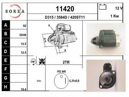 DA SILVA 020251 Стартер