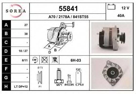 DA SILVA 013395 Генератор