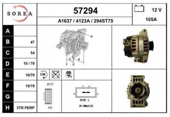 CHEVROLET 22 683 070 Генератор
