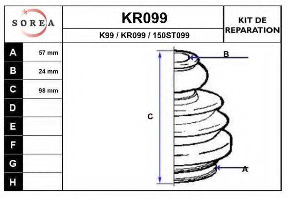 SNRA 00935 Комплект пильника, приводний вал