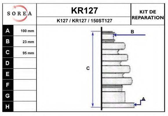EAI K127 Комплект пильника, приводний вал