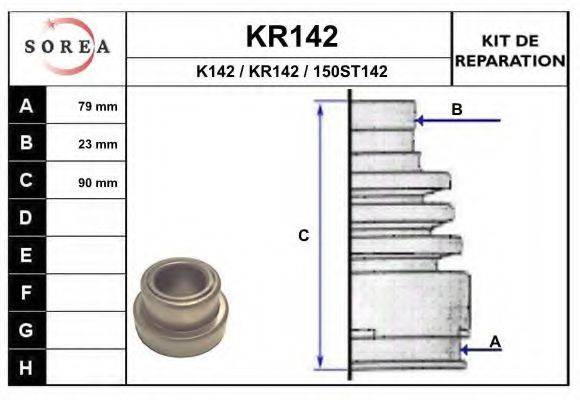 EAI K142 Комплект пильника, приводний вал