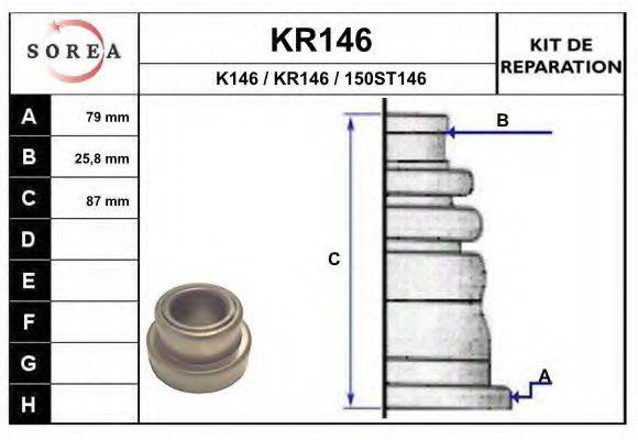 EAI K146 Комплект пильника, приводний вал