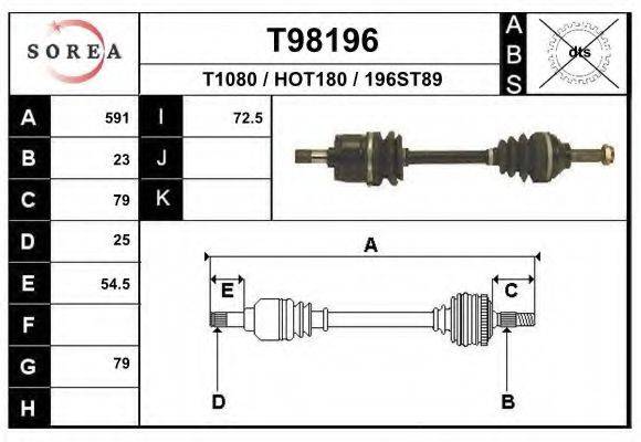 EAI T1080 Приводний вал