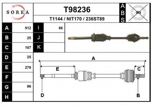 EAI T1144 Приводний вал