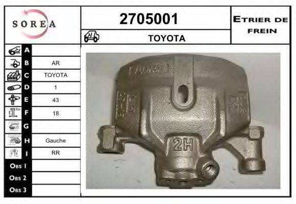 EAI 2705001 Гальмівний супорт