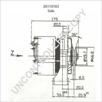 PRESTOLITE ELECTRIC 20110103
