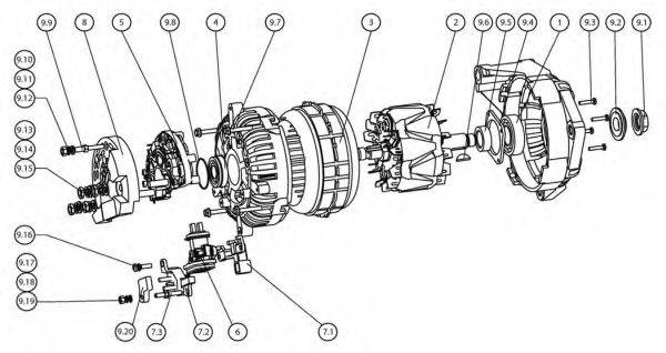 PRESTOLITE ELECTRIC 861012 Випрямляч, генератор