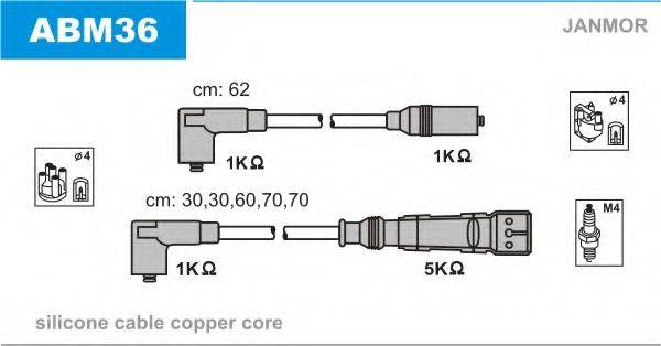 KAGER 64-1156 Комплект дротів запалювання