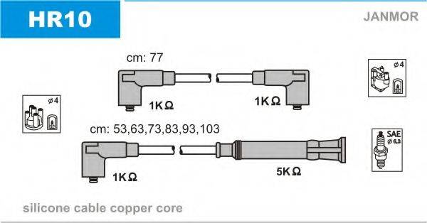 KAGER 64-1052 Комплект дротів запалювання