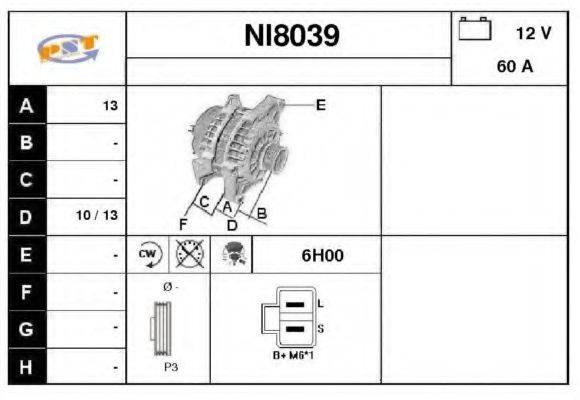 SNRA NI8039