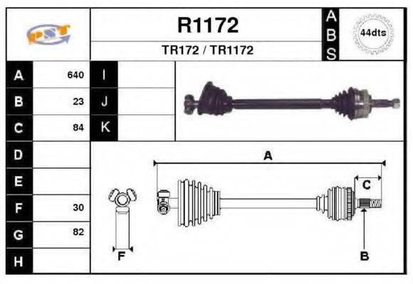 SNRA TR172 Приводний вал