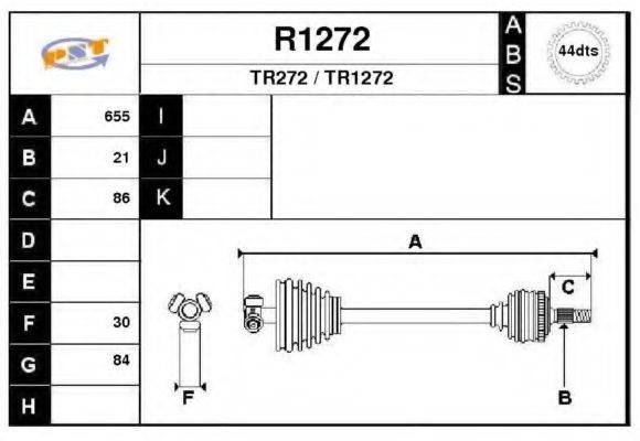 SNRA TR272 Приводний вал