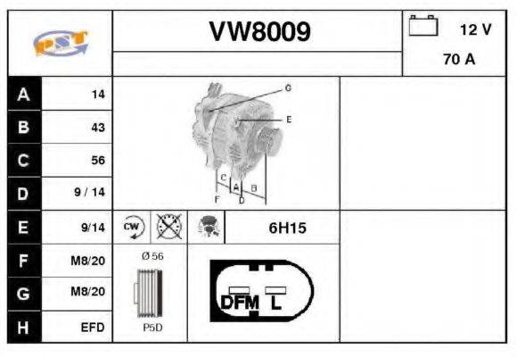 SNRA VW8009
