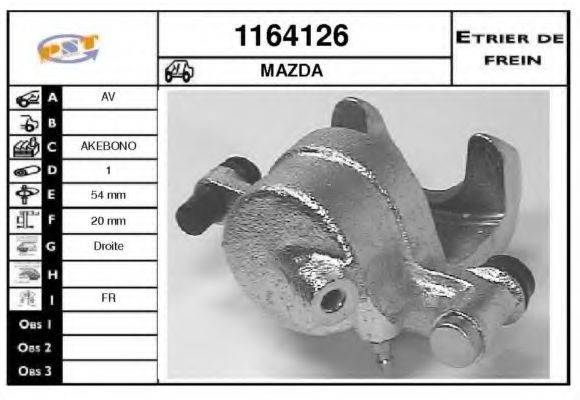 MAZDA HA6733980 Гальмівний супорт
