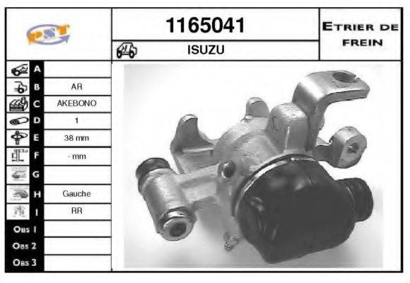 BUDWEG CALIPER 341216 Гальмівний супорт