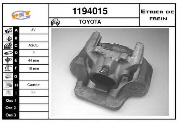 TOYOTA 4772010010 Гальмівний супорт