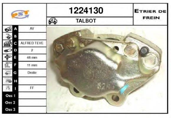 PEUGEOT 17482400 Гальмівний супорт